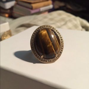 Banana Republic Tigereye cocktail ring size 7